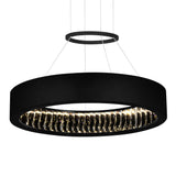 Rosalina Integrated LED 20in Matte Black Chandelier