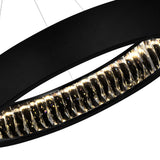 Rosalina Integrated LED 20in Matte Black Chandelier