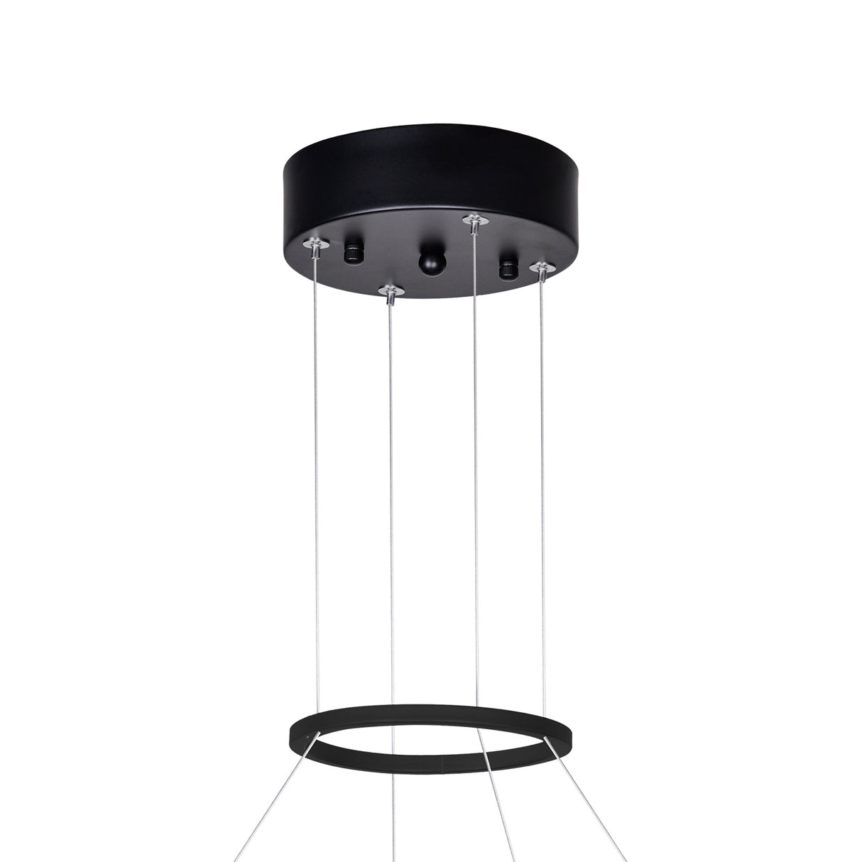 Rosalina Integrated LED 26in Matte Black Chandelier