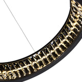 Rosalina Integrated LED 42in Matte Black Chandelier