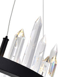 Juliette Integrated LED 16in Black Chandelier
