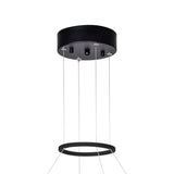 Juliette Integrated LED 24in Black Chandelier
