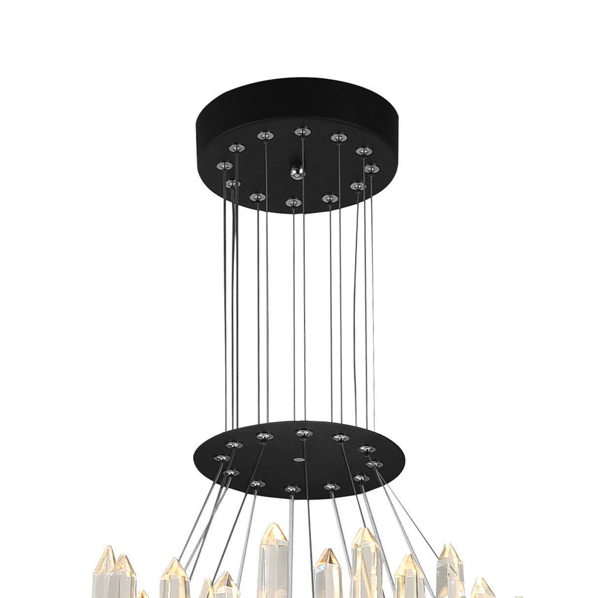 Juliette Integrated LED 42in Black Chandelier