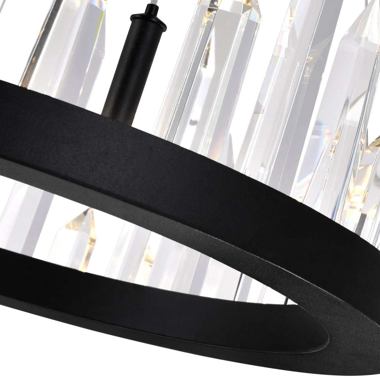 Juliette Integrated LED 42in Black Chandelier