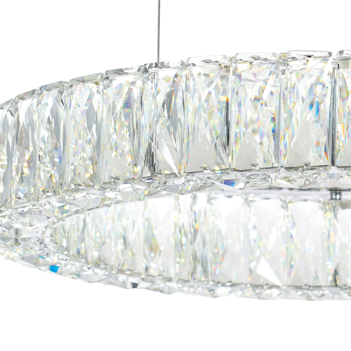 Madeline Integrated LED 32in Chrome Chandelier