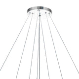 Madeline Integrated LED 3 Ring 32in Chrome Chandelier