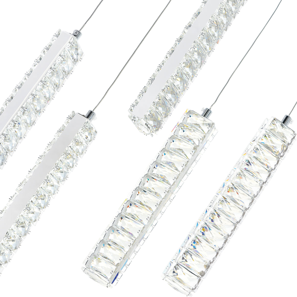Celina Integrated LED 20in 19 Pendant Chrome Chandelier