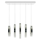 Celina Integrated LED 26in 5 Ring Chrome Chandelier
