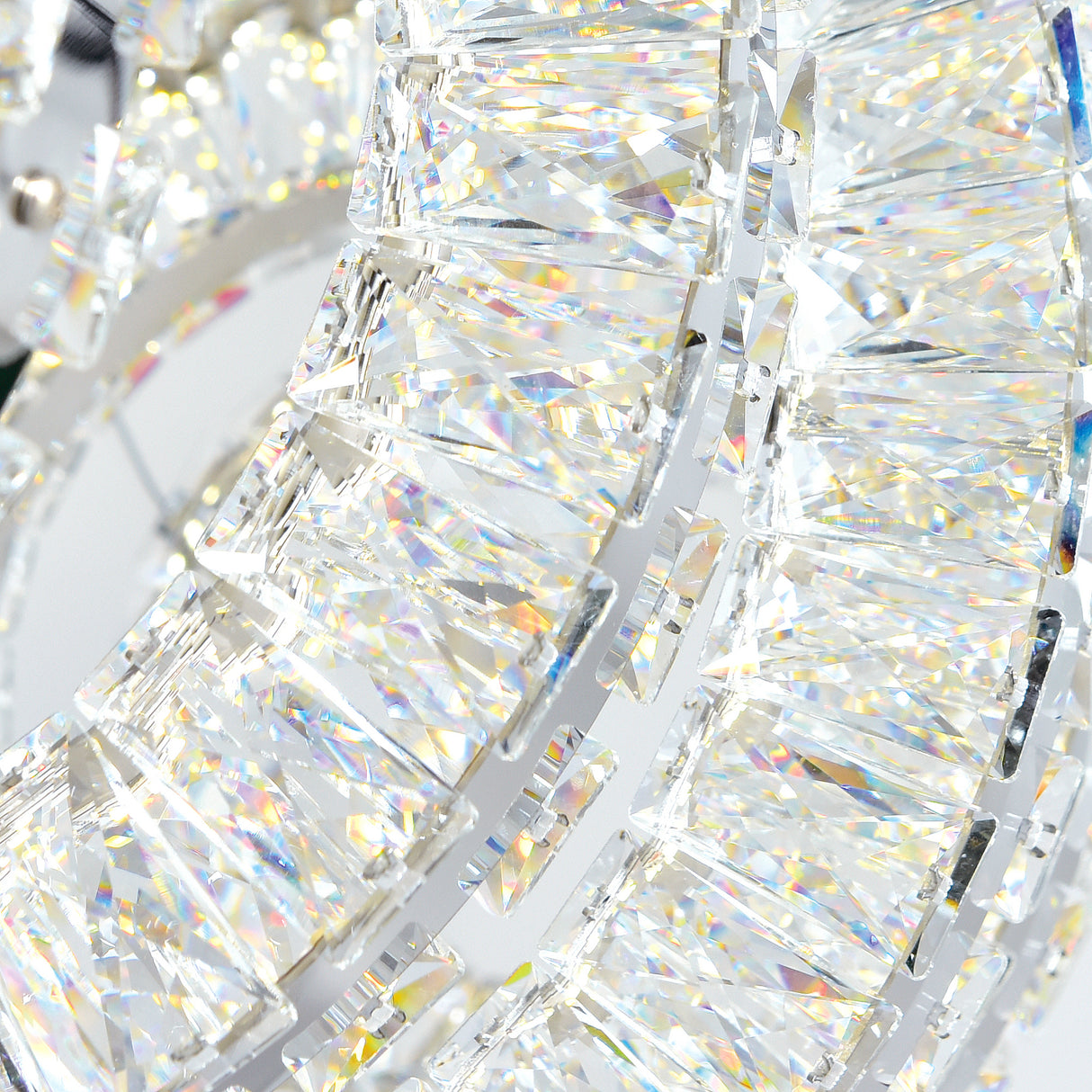 Celina Integrated LED 26in 5 Ring Chrome Chandelier