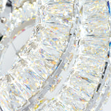 Celina Integrated LED 34in 6 Ring Chrome Chandelier