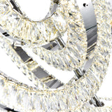 Celina Integrated LED 37in Round Chrome Chandelier