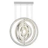 Celina Integrated LED 37in Round Chrome Chandelier