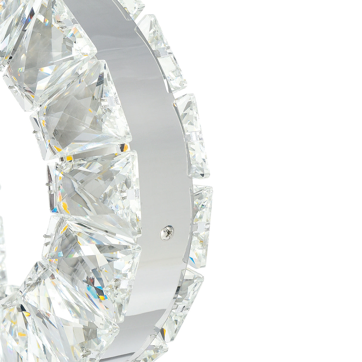 Celina Integrated LED 43in 5 Ring Chrome Chandelier