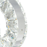 Celina Integrated LED 43in 5 Ring Chrome Chandelier