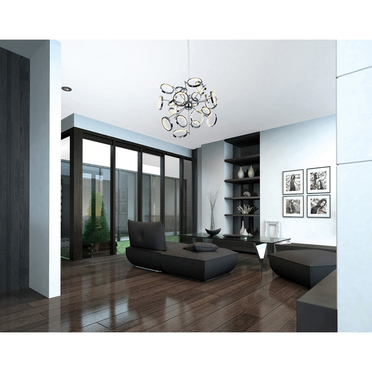 Colette LED Chandelier Light With Chrome Finish