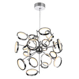 Colette LED Chandelier Light With Chrome Finish