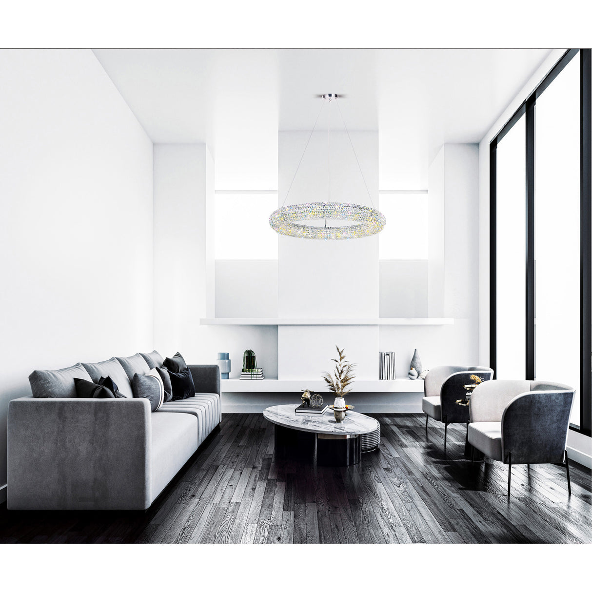 Veronique 12 Light Chrome Chandelier
