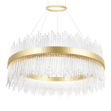 Genevieve Integrated LED 32in Medallion Gold Chandelier