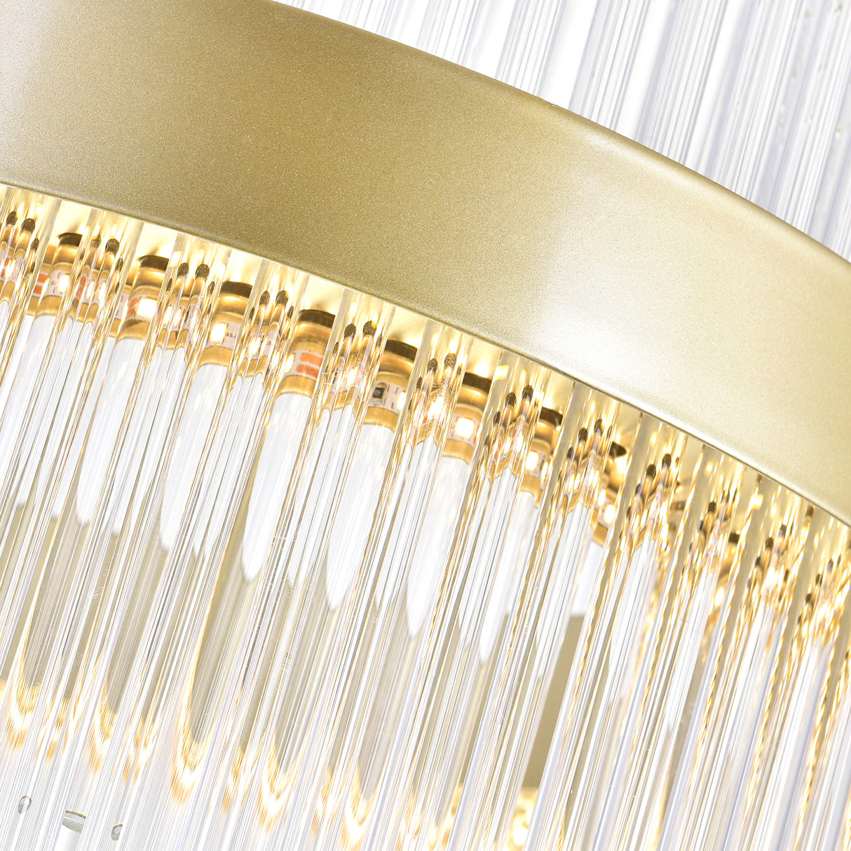 Genevieve Integrated LED 32in Medallion Gold Chandelier