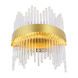Genevieve LED Wall Sconce With Medallion Gold Finish