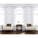Genevieve LED Wall Sconce With Medallion Gold Finish