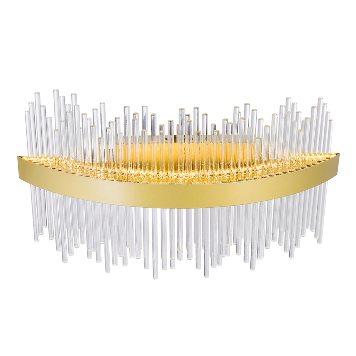 Genevieve Integrated LED Vanity Light With Medallion Gold Finish 24 Inch