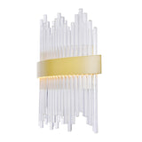 Genevieve Integrated LED Vanity Light With Medallion Gold Finish 24 Inch