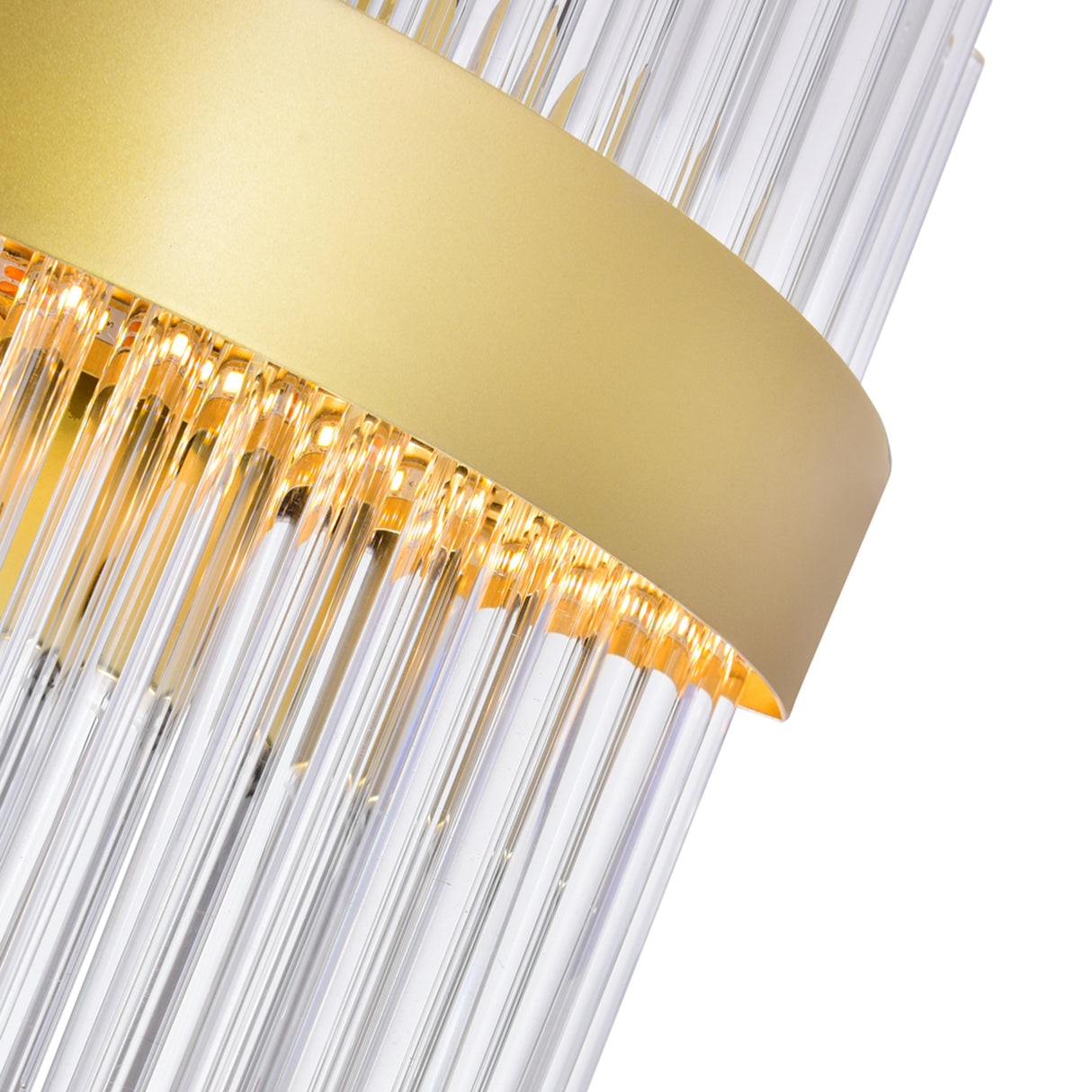 Genevieve Integrated LED Vanity Light With Medallion Gold Finish 24 Inch