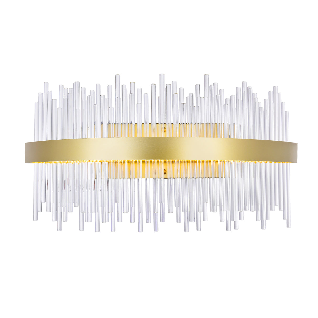 Genevieve Integrated LED Vanity Light With Medallion Gold Finish 24 Inch