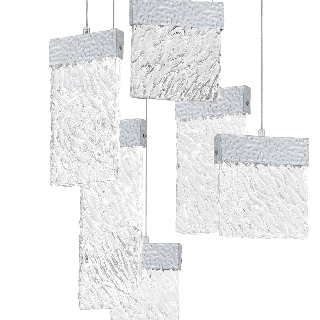 Carolina Integrated LED 16in Pewter Chandelier