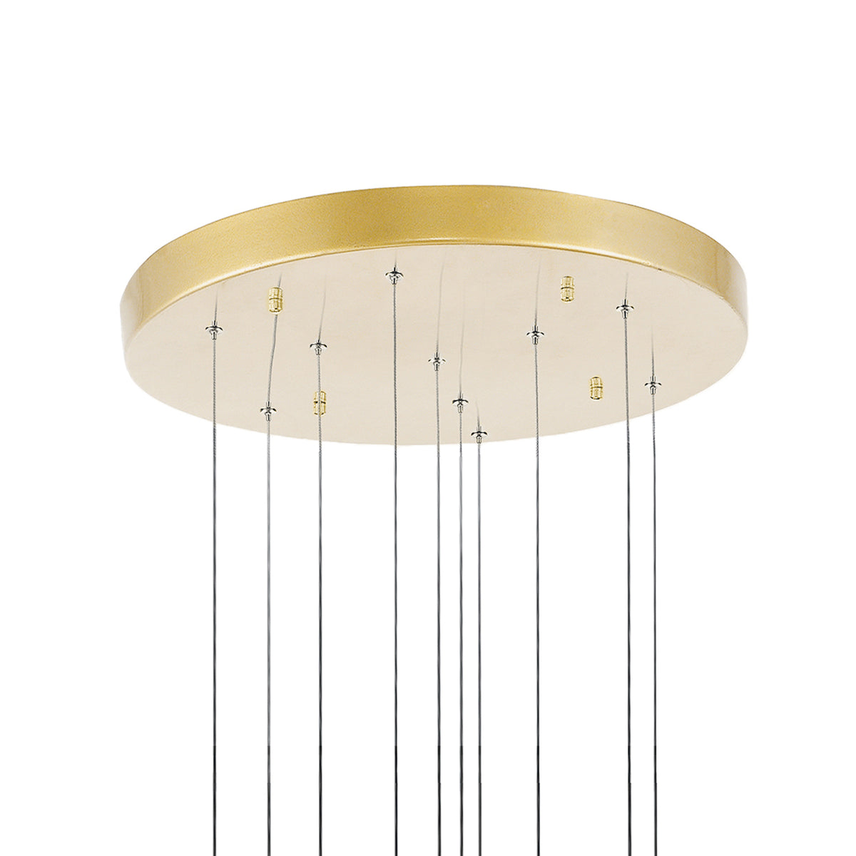 Carolina Integrated LED 20in Gold Leaf Chandelier