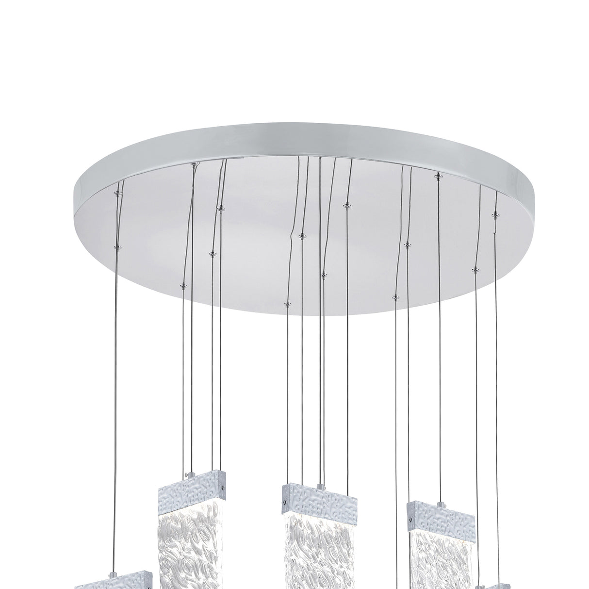 Carolina Integrated LED 32in Pewter Chandelier