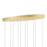 Carolina Integrated LED 40in Gold Leaf Chandelier