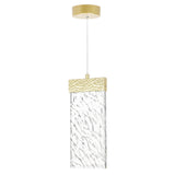 Carolina Integrated LED 5in Gold Leaf Pendant