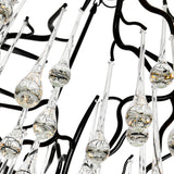 Anita 12 Light Black LED Chandelier Light