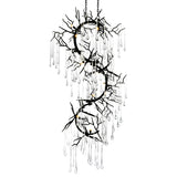 Anita 12 Light Black LED Chandelier Light