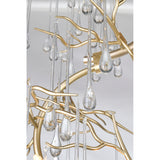 Anita 12 Light Gold Leaf Chandelier Light