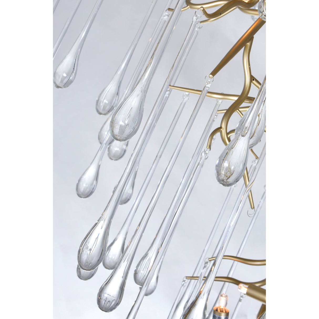 Anita 12 Light Gold Leaf Chandelier Light