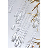 Anita 12 Light Gold Leaf Chandelier Light