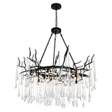 Anita 12 Light Black Chandelier