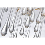Anita 12 Light Gold Leaf Chandelier