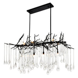 Anita 10 Light Black Chandelier