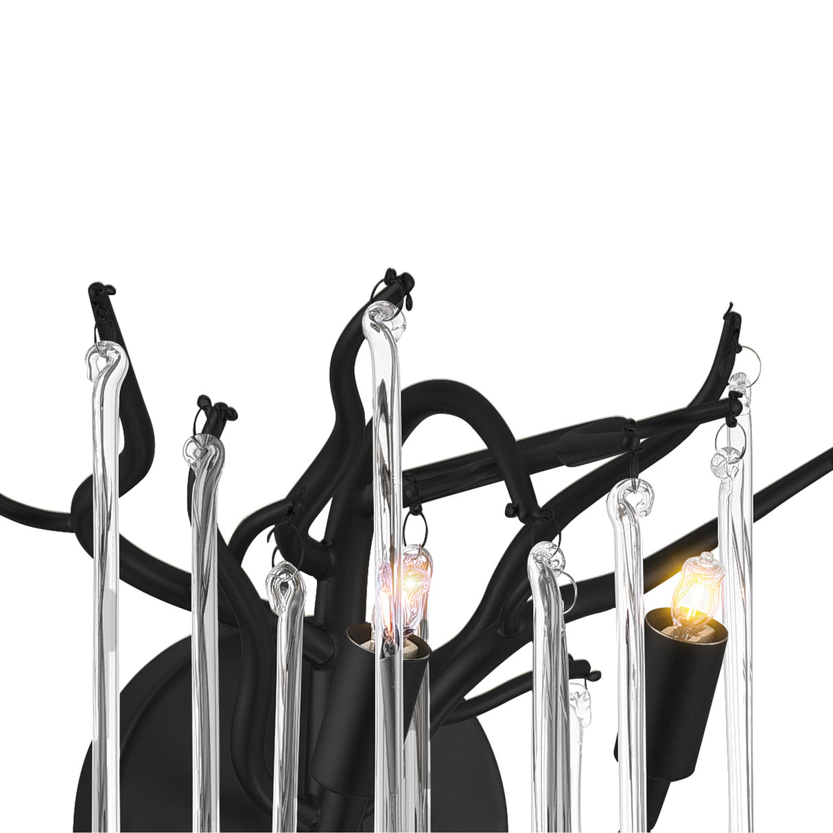 Anita 2 Light Black Wall Sconce