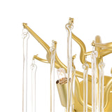 Anita 2 Light Gold Leaf Wall Sconce