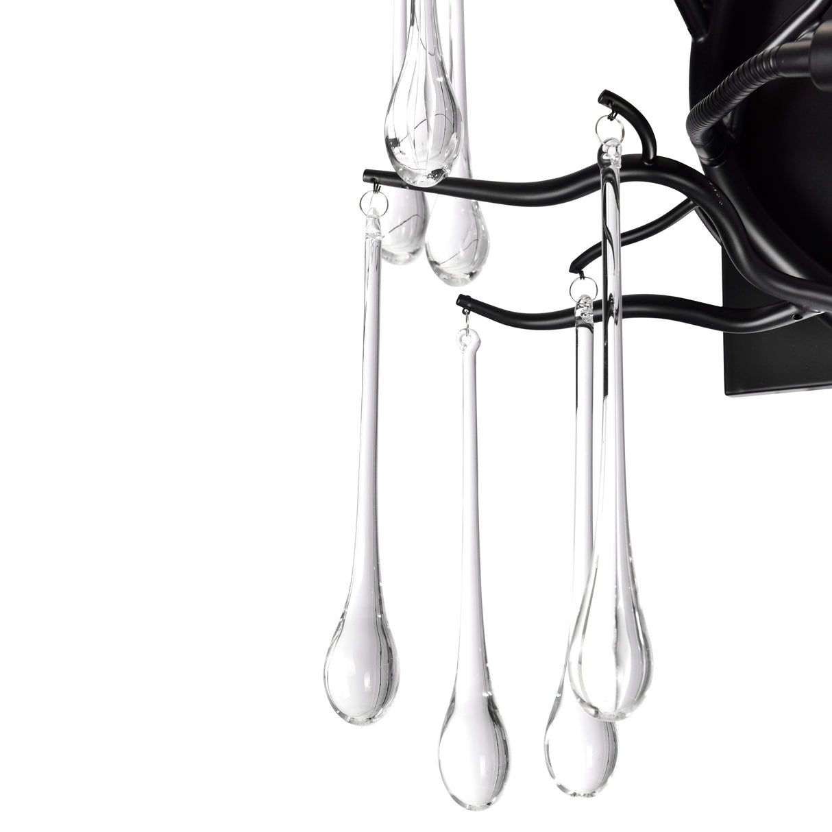 Anita 3 Light Black Wall Sconce
