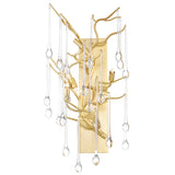 Anita 3 Light Gold Leaf Wall Sconce
