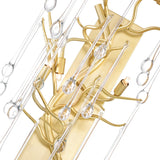 Anita 3 Light Gold Leaf Wall Sconce