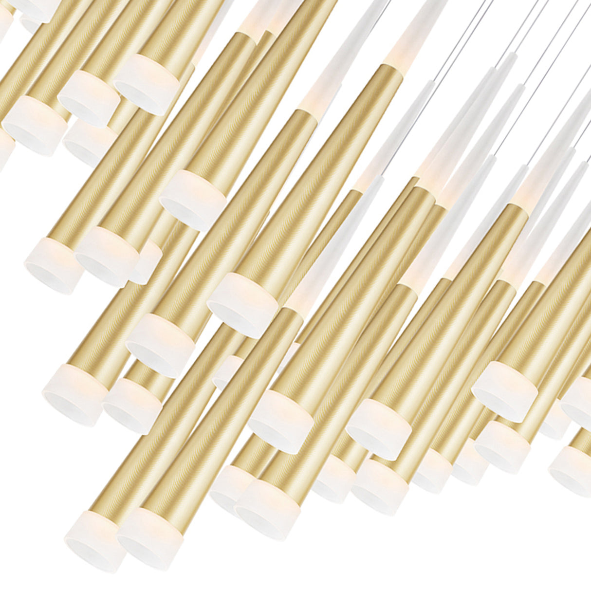 Andes LED Multi Light Pendant With Satin Gold Finish