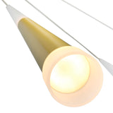 Andes LED Multi Light Pendant With Satin Gold Finish