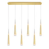 Andes Integrated LED Satin Gold Pool Table Light